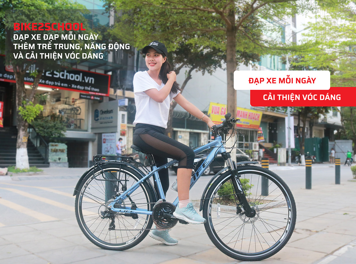 Xe đạp thể thao Road Vivente 700CLINE 275 inch  chính hãng giá rẻ có  trả góp
